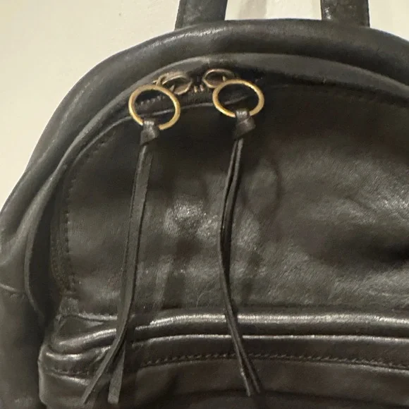 Madewell Lorimar Black Leather Mini Backpack - Picture 5 of 9